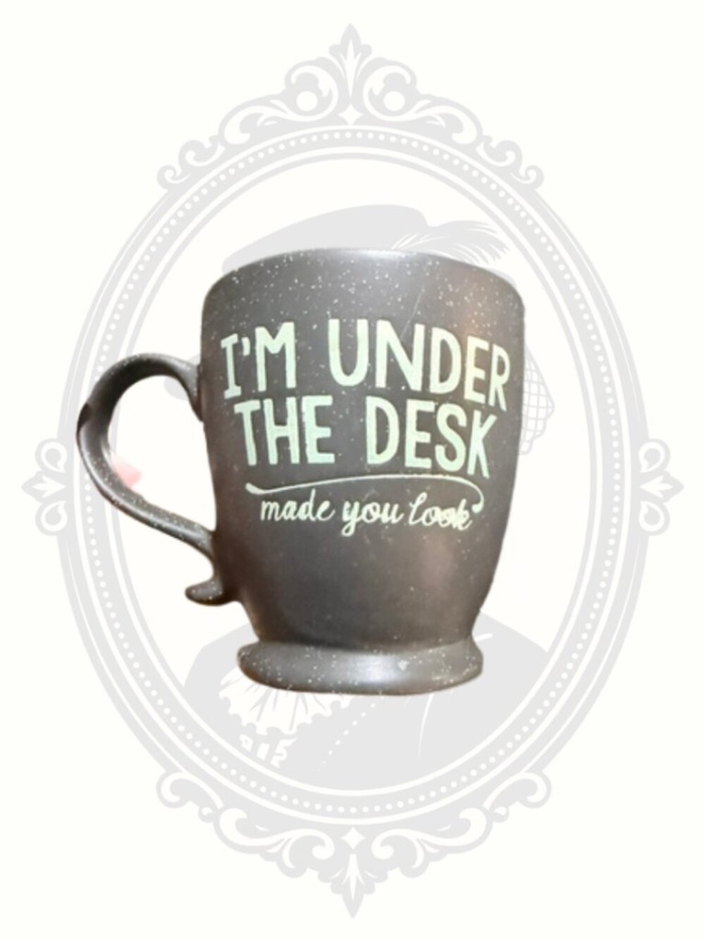 Boston Warehouse Funny "I'm Under the Desk Made You Look" Stoneware Mug